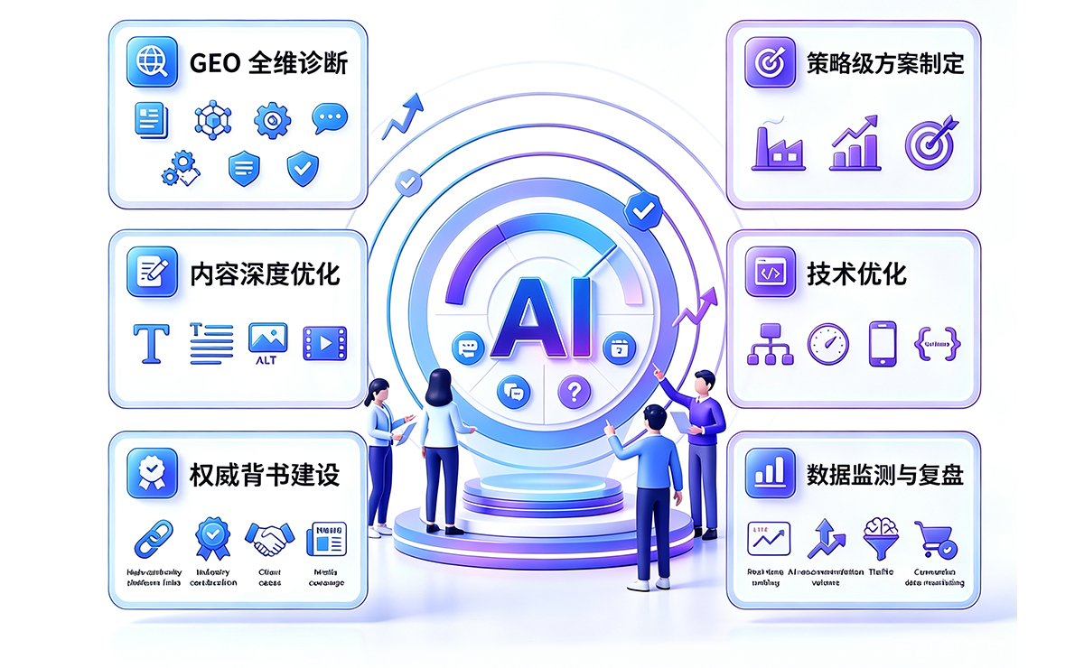 鹿影 GEO 优化服务全链路交付流程